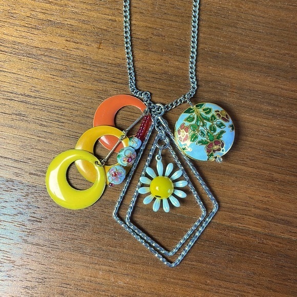 Jewelry - *Just Refined* Cloisonne charm necklace #11